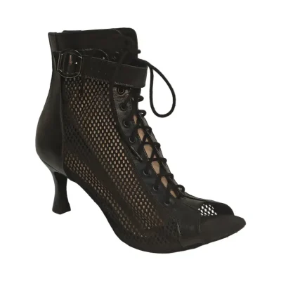 Akces LIZA Black – women's dance shoes, 7 cm heel, outer side view