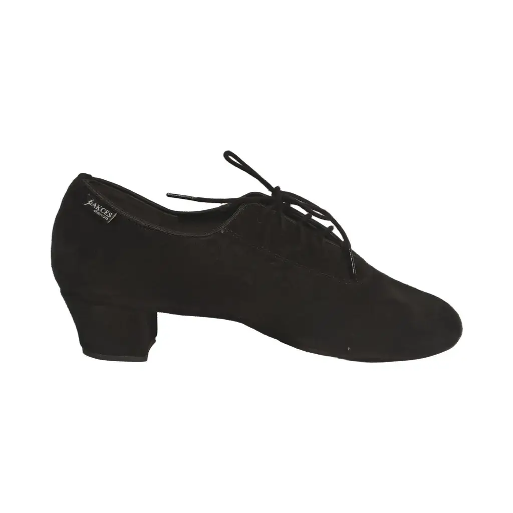Akces ML-01 Black – Men's Latin Dance Shoes (4.5cm) 2 Akces ML-01 Black – men's Latin dance shoes, 4.5 cm heel, inner side view