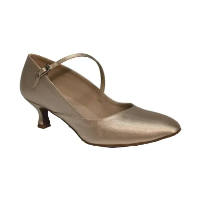 Akces STD-103 Pearl – women's standard dance shoes, 5 cm heel, outer side view
